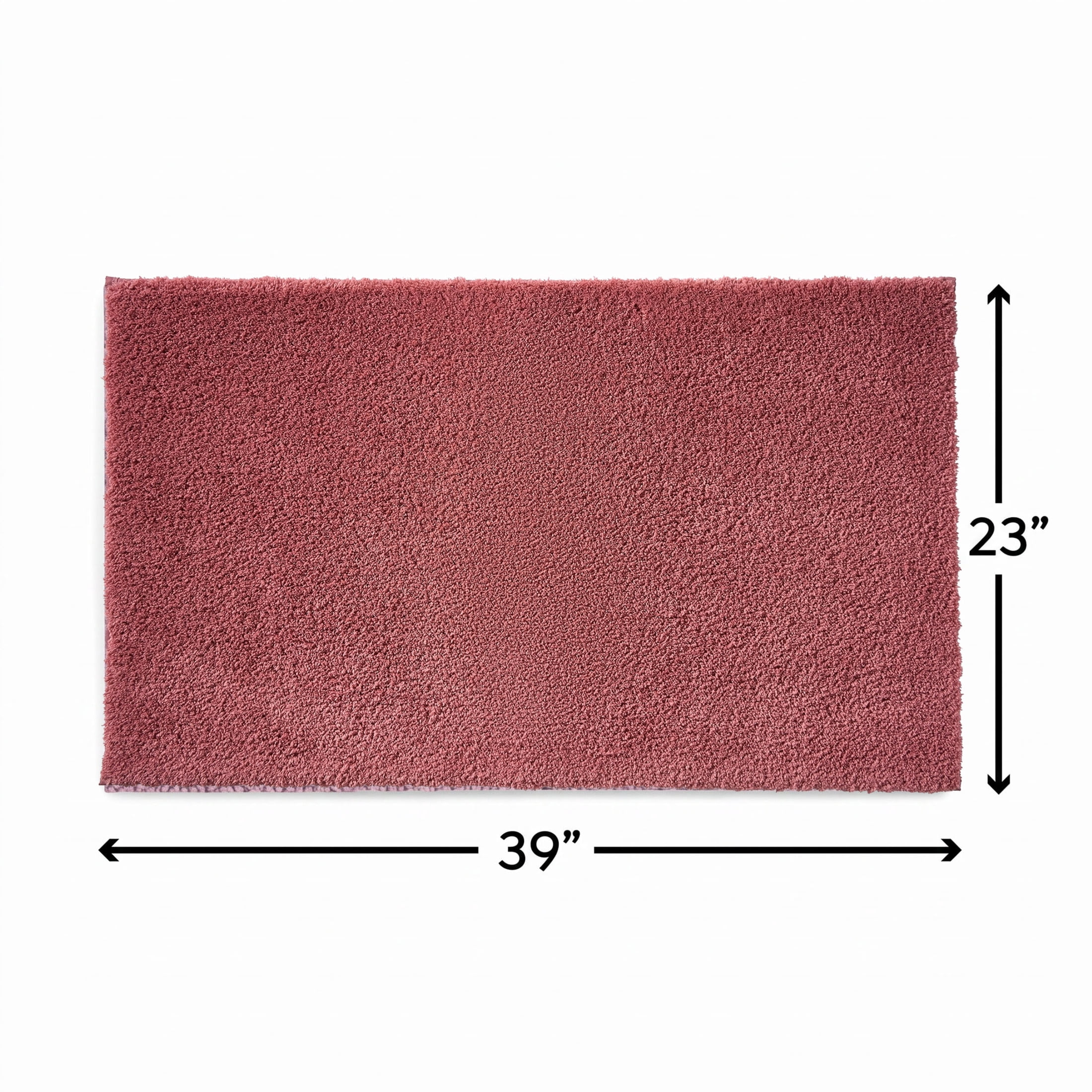 Better Homes & Gardens Ultra Soft Polyester Bath Rug, Plush Absorbent Bathroom Floor Rug with Skid-Resistant Backing, Machine Washable, 23" x 39", Old Rose