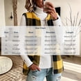 thumbnail image 3 of Kinrui Women's Plaid Fleece Vests Tops Zip Up Collarless Sleeveless Fall Jacket Lightweight Fuzzy Outerwear with Pockects Yellow XXL, 3 of 6