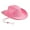Pink, variant on Hemming Wide Brim Floppy Hat Adjustable Western Cowboy Cowgirl Hat Jazz Sun Hat Classic Vintage Bowler Hat for Kids Girls