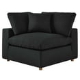 thumbnail image 5 of Modular Sectional Deep Sofa Set, Black, Fabric, Modern Contemporary, Living Lounge Cafe Room Hotel Lobby Hospitality, 5 of 10