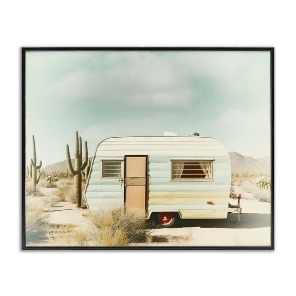 Desert Trip Vintage Black Framed Giclee Art, design by Decent Exposures