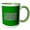 Green/White, variant on 3drose, Decorative Rectangular Celtic Interlaced Knot Pattern 3, 15oz Mug