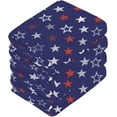 thumbnail image 4 of Coolnut Patriotic Star Washcloths 4 Pack, Highly Absorbent Soft Cotton Fingertip Towels for Bathroom, Kitchen, Gym, Spa, Home Decor, 12 x 12 Inch Washcloth Gift, 4 of 7