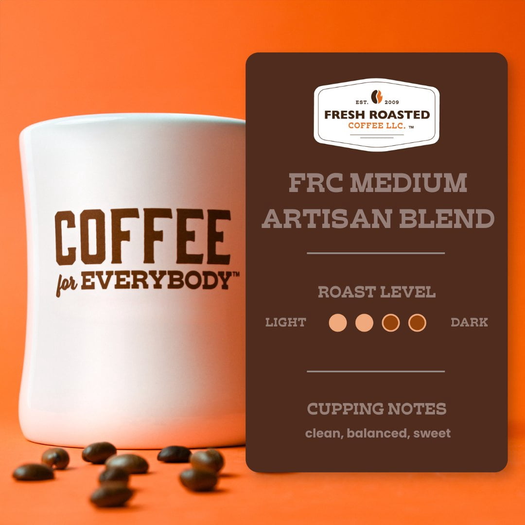 Fresh Roasted Coffee, FRC Classic Medium Roast Blend, Ground, 32 oz 2 lbs