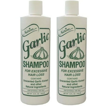 Garlic Shampoo - Aids In The Prevention Of Excessive Hair Loss (2 Pack Of 16 (Best Garlic Shampoo For Hair Loss)