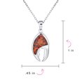 thumbnail image 3 of Bling Jewelry Womens Nautical Tropical Beach Lobster Crab Claw Opal Pendant Necklace Sterling Silver, 3 of 3
