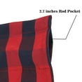 thumbnail image 3 of Buffalo Plaid Window Valances, 2 Pack Farmhouse Check Cotton Curtains 56" x 16" Window Decor Rod Pocket Valances for Kitchen, 3 of 7