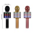 thumbnail image 4 of Microphone Sans Fil Multi-Usage Microphone Karaoké LED Haut-Parleur Microphone, 4 of 10
