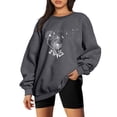 thumbnail image 1 of 2023 Chandail en Molleton Oversize pour Femmes Mode Décontractée Manches Longues Imprimé Chandail en Molleton Dames Hauts Blouse Coupe Ample Hauts Femmes, 1 of 4