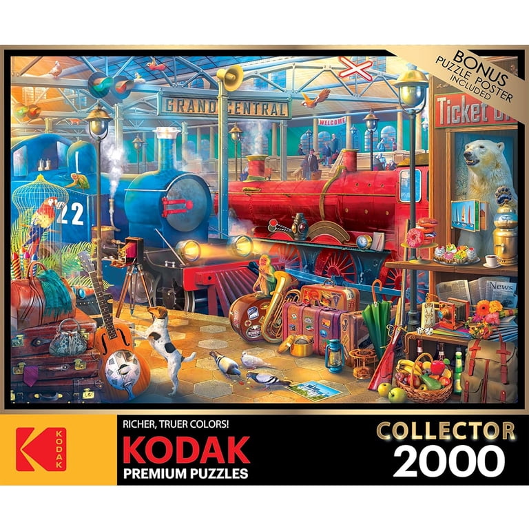 RoseArt: Kodak Collector Train Station Puzzle, 2000 Pieces