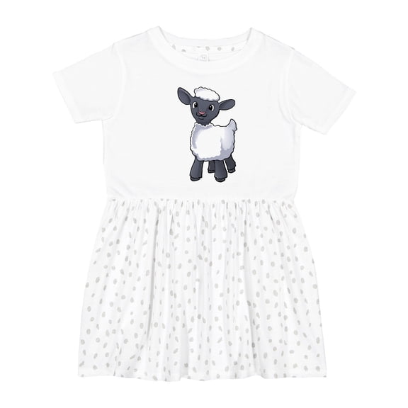 Inktastic Cute Little Lamb Girls Toddler Dress