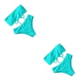 thumbnail image 3 of Soidarity Traje de baño dividido para mujer Bustier sin tirantes Acolchado Poliéster Ajustable Traje de baño Vacaciones Viajes Fiesta Ropa de playa Cian Type1 NO1 Soidarity CBP229175, 3 of 6
