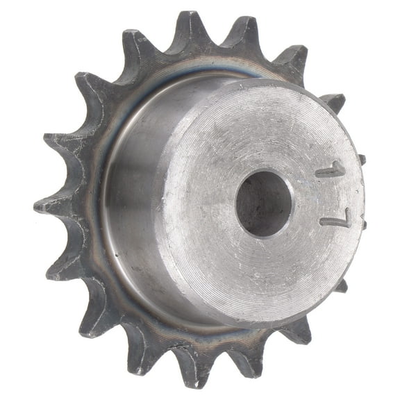 Uxcell 17 Teeth Sprocket Single Strand 1/2" Pitch, 12mm Bore Carbon Steel