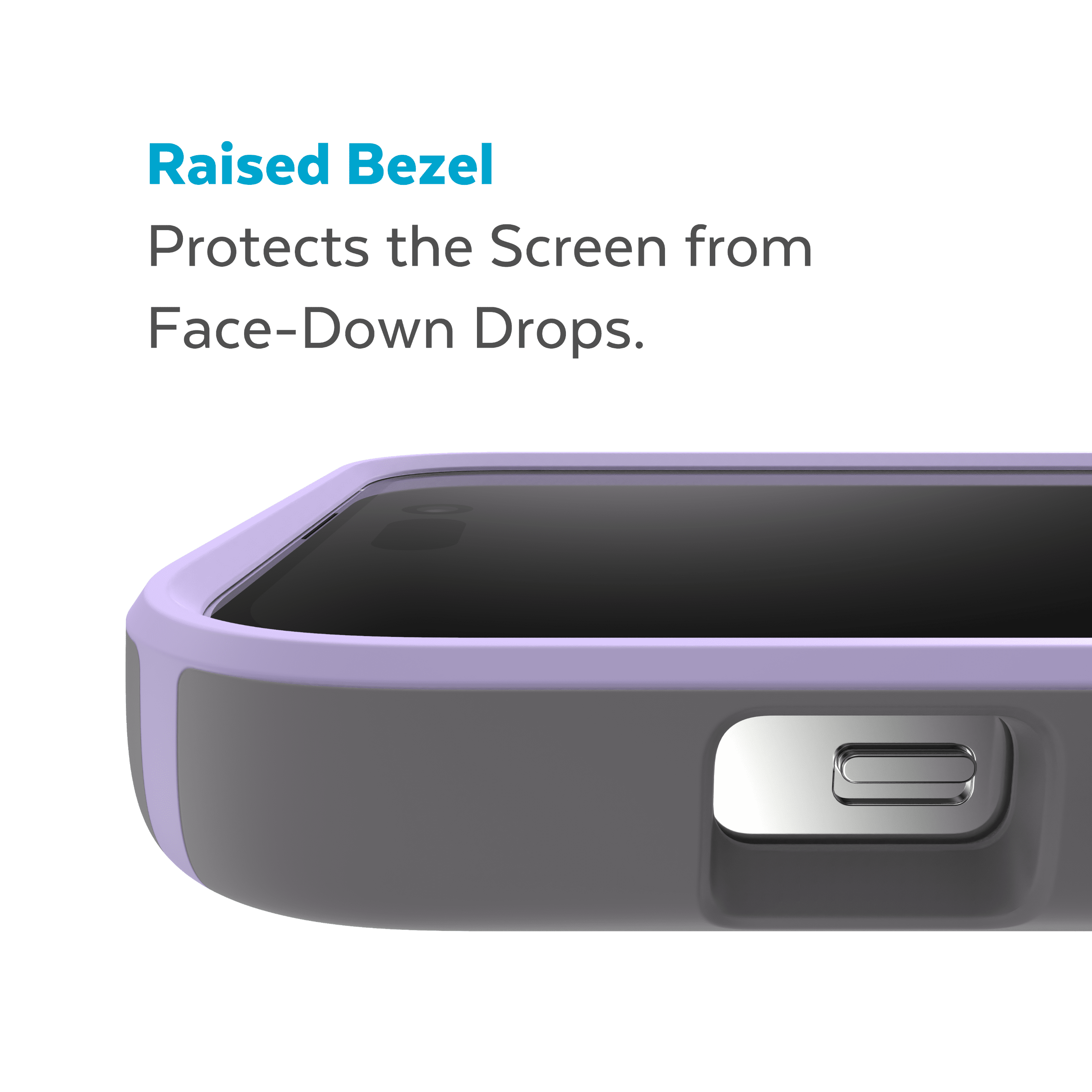Speck iPhone 14 Pro Max Case - Slim Phone Case, Drop Protection, Scratch Resistant with Soft Touch for 6.7 inch iPhone14 Pro Max Case - Dual Layer Case, Cloudy Grey/Spring Purple CandyShell Pro
