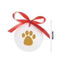 thumbnail image 3 of FYTPOV Pet Pawprint Hanging DIY Keepsake Christmas Ornament, Dog or Cat Clay Pawprint Art, Pet Owner Holiday, 3 of 5