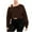 Brown, variant on Womens off Shoulder Sweatshirt Oversized Long Sleeve Workout Cropped Top Pullover Loose Fit Casual Plus Size Active Shirts