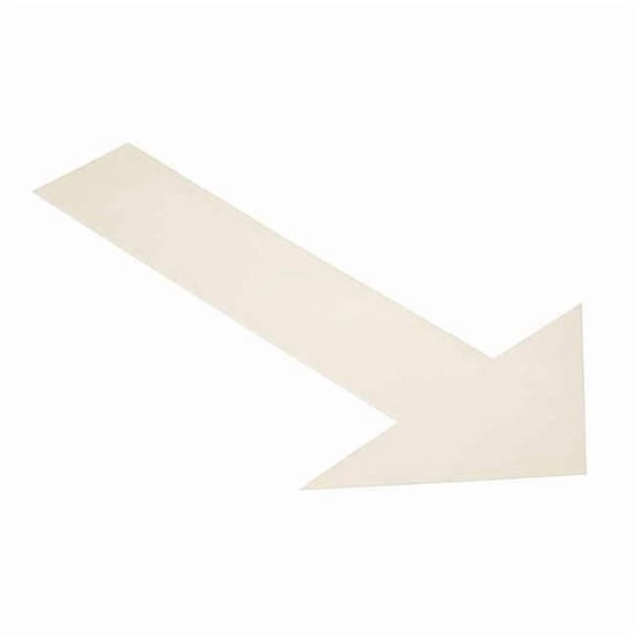 Mighty Line Floor Tape,White,6 inx10 in,Arrow,PK50 ARROW10W