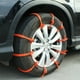thumbnail image 5 of Kenally 10 piezas Cadenas de nieve Color naranja Cadenas de nieve de invierno Bridas para ruedas Coche Camión 10 piezas Forma fácil de usar Herramientas de reparación de automóviles, 5 of 6
