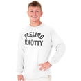 thumbnail image 5 of Feeling Knotty Naughty Rope Humor Long Sleeve TShirt Men Women Brisco Brands X, 5 of 6