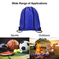 thumbnail image 5 of Uxcell Drawstring Bag Oxford Cloth Draw String Sack for Gym Outdoors, Blue 10 Pack, 5 of 5