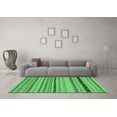 thumbnail image 3 of Ahgly Company Indoor Round Abstract Emerald Green Modern Area Rugs, 7' Round, 3 of 4