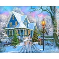 thumbnail image 2 of Cuadros Decorativos Kit de pintura de diamante redondo de taladro completo de paisaje de casa de bricolaje (A3512) DQrwqpou Nuevos Originales, 2 of 9