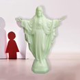 thumbnail image 4 of 2x Estatua de Jesús Plástico Feng-Shui Cristianas Modelo de Estatuilla Escultura para Regalos Escritorio Oración Baoblaze estatua de jesus, 4 of 8
