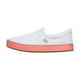 thumbnail image 3 of MaCae Unisex Canvas Slip On Fashion Shoe With Unique Sole, Comfy Sneakers, Canvas Slip On Sneakers, Casual Work Shoes, Travel Shoes - White Colored Band Pink/Balloons, 5M/7W, 3 of 7