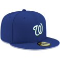 thumbnail image 3 of Men's New Era Royal Washington Nationals White Logo 59FIFTY Fitted Hat, 3 of 5