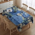 thumbnail image 2 of Pioneer Flower Floral Print Pattern Rectangle Tablecloth 60"x84",Waterproof Polyester Rectangle Table Cloth, Wipeable Spillproof Polyester Tablecloth for Dining, Camping, Indoor and Outdoor, 2 of 5