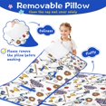 thumbnail image 3 of White Baseball Fun Club Pattern Toddler Nap Mats for Kids Preschool,Sleeping Mat Bag or Kids,Toddler Sleeping Bag,Toddler Nap Mat or Daycare, 3 of 6