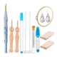 thumbnail image 2 of Kits de agujas de bordado DIY que incluyen enhebradores de agujas de tela para coser con tijeras, 2 of 9