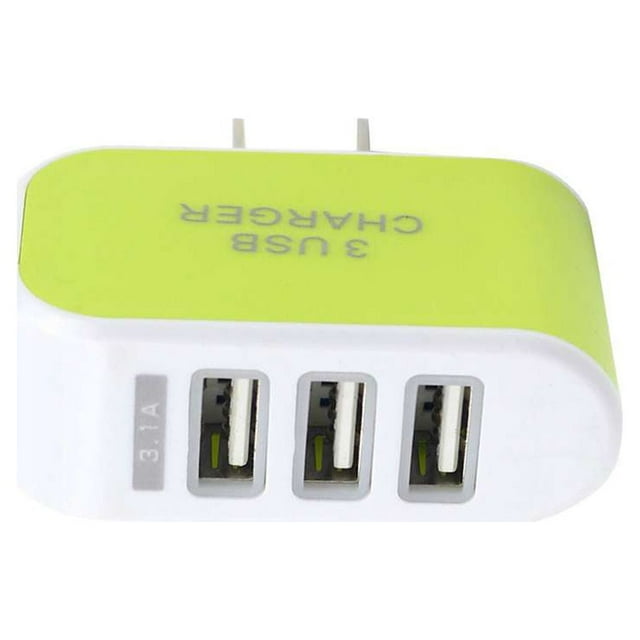 Universal Candy Color 3 USB USB port wall Multi-Port Wall Charger US Plug Wall Adapter Cube Block AC 110-220V 5V