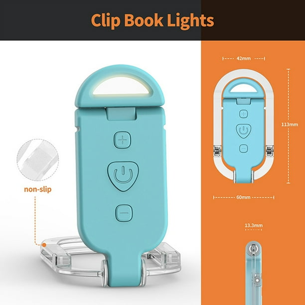 Libro De Luz Lámpara USB luces de lectura junto a la cama recargable Clip-on Fun Study Light plegable para niños Sywqhk Para estrenar
