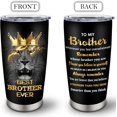 thumbnail image 2 of Best Gifts for Brother, Christmas/Birthday Gifts for Brother Adult Tumblers 20oz, Big Brother Gifts from Sister Coffee Mug, Cup, Funny Gifts for Older/Little Brother, 2 of 6