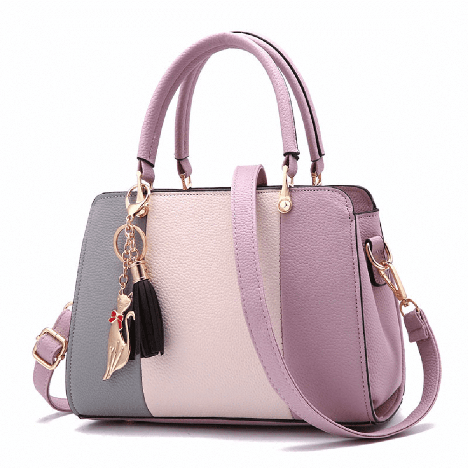 Womens Handbag PU Leather Briefcase Shoulder Bag Tote Purse Messenger Satchel 
