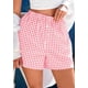 thumbnail image 5 of Shorts PRETTYGARDEN 2025 Verano Pijama Cuadros Rosa Talle S, 5 of 9