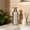 Gray, variant on Soap Dispenser for Kitchen & Bathroom,Refillable Resin Pump Bottle for Dish Soap, Hand Soap, Shampoo, Conditioner Modern Countertop Dispenser