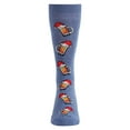 thumbnail image 4 of MeMoi Men's Festive Santa Hat Beer Mug Novelty Crew Socks - Mens - Male, 10-13, Denim Heather, 4 of 7