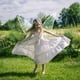 thumbnail image 5 of Hadas Mariposa LED Dress Up Angel Party Wing para Mujeres Niña (rosa A), 5 of 9