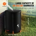thumbnail image 4 of KFFKFF Foldable Water Barrel, 66 Gal/250 L, Portable Rainwater Harvesting Container, PVC with Tap and Overflow Accessories, Ideal for Garden Irrigation, 4 of 9