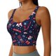 thumbnail image 2 of Balery Winter Skiing Snowflakes Sujetadores deportivos con espalda cruzada para mujer, acolchados, sin costuras, de alto impacto, ideales para yoga, gimnasio, entrenamiento y fitness.-Large, 2 of 8