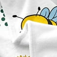 thumbnail image 5 of Xchearser Cute Bee Flannal Throw Blanket Throw 50"x60" Kids Garden Bee Sunflower Plush Blanket for Boys Girls Floral Flowers Decor Fleece Blanket Honey Animal Fuzzy Blanket Bee Gifts, 5 of 6