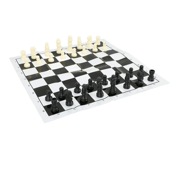 Chinese Chess Checkers Board Set, Portable Accessory Foldable Reversible Chinese Chess Checkers Kit for Activities