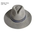 thumbnail image 3 of Cheers.US Straw Hats for Women Summer Beach Sun Hat Wide Brim Fedora Cap UPF50+, 3 of 3