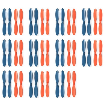 HobbyFlip Blue Orange Propeller Blades Propellers Props Compatible with Hubsan X4 H107D 11 Pack