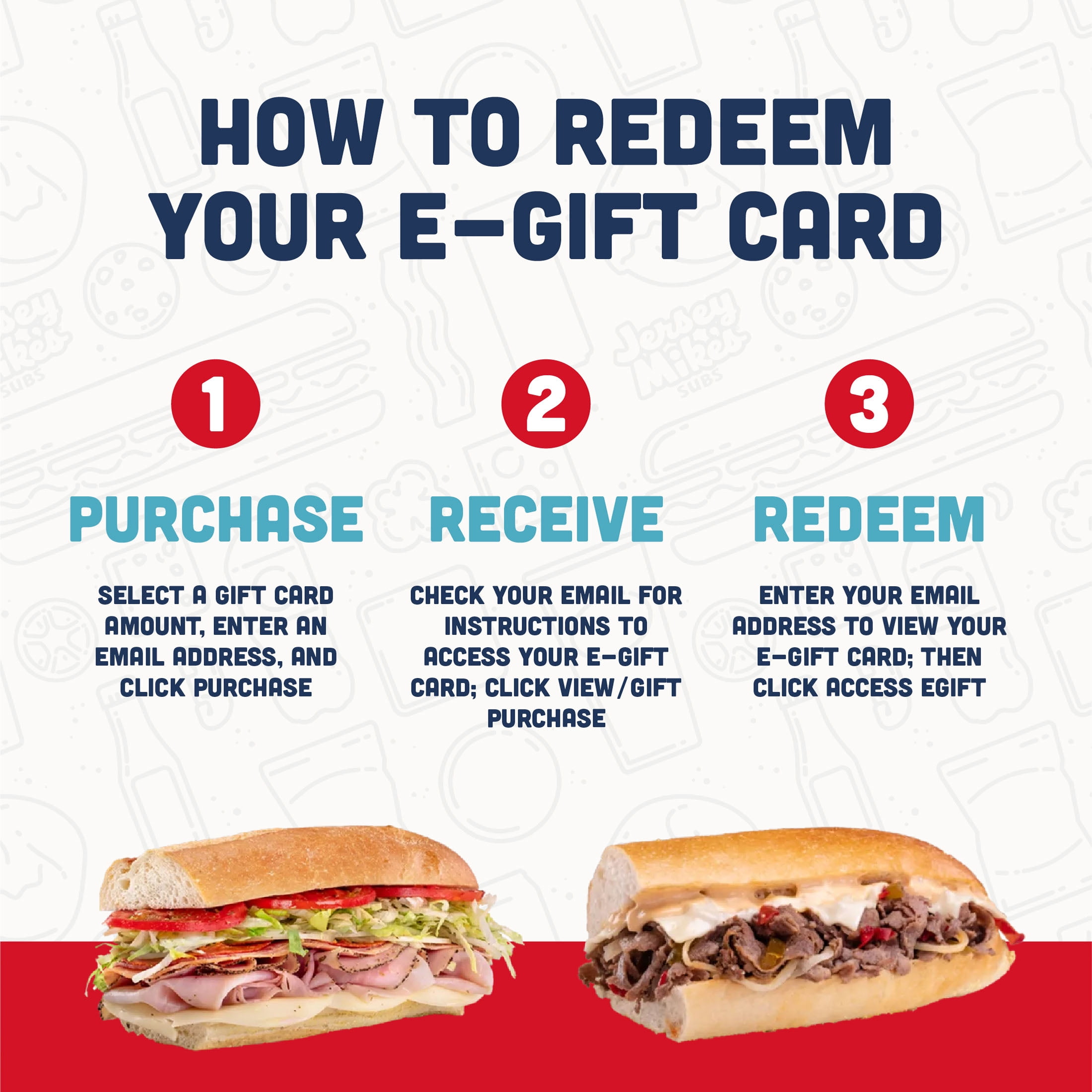 Jersey Mike’s Subs eGift Card [Email Delivery]