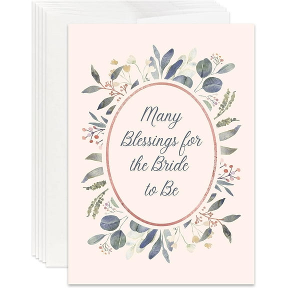 Christian Bridal Shower Card for Bride (Pack of 12)