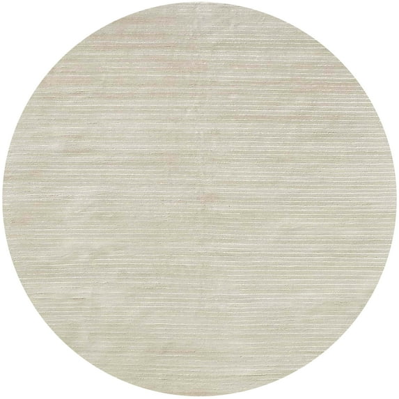 Ahgly Company Machine Washable Indoor Round Industrial Modern Desert Sand Beige Area Rugs, 4' Round