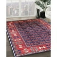 thumbnail image 3 of Ahgly Company Machine Washable Indoor Square Industrial Modern Rosy Pink Area Rugs, 8' Square, 3 of 7